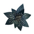 Theatre Seasonal Decor Blue Silver Poinsettia