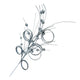 Theatre Seasonal Decor Silver Swirl Ball Spray