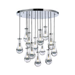 Rayne Collection - Round Cluster - W: 80cm H: 120cm - Chrome Chandelier