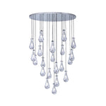 Rayne Collection - Round Cluster - W: 120cm H: 200cm - Chrome Chandelier