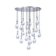 Rayne Collection - Round Cluster - W: 100cm H: 150cm - Polished Nickel Chandelier