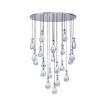 Rayne Collection - Round Cluster - W: 120cm H: 200cm - Polished Nickel Chandelier