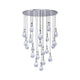 Rayne Collection - Round Cluster - W: 120cm H: 200cm - Polished Nickel Chandelier