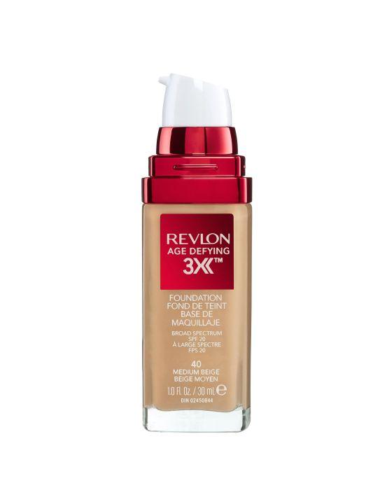 Revlon Age Defying 3X Fdn Medium Beige