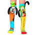 Madmia Disney Pluto And Goofy Character Socks For Kids And Adults Ages 6 To 99