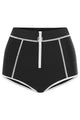 Duskii High Waist Zip Bottom Black & White