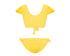 Duskii Amelie Canary Yellow Frill Bikini