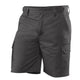 Eleven Workwear Essential Drill Cargo Work Short Charcoal Regular Leg