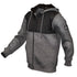 Eleven Workwear Cationic Fleece Zip Through Hoodie Marle Black