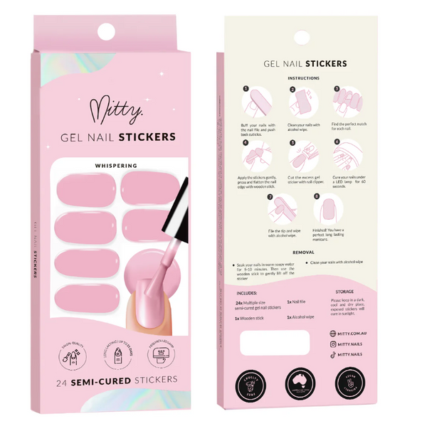 Mitty Semi-Cured Gel Nail Stickers Whispering