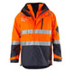 Eleven Workwear Jacket 4 in 1 Waterproof Spliced Orange Navy 4XL