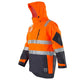 Eleven Workwear Waterproof 3M Hoop Taped 4-in-1 Jacket Set Orange Navy