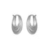 Hattie Hoop Silver Earrings