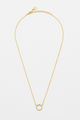 Estella Bartlett | Large Pave Set Cz Circle Necklace - Gold Plated