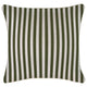 Escape to Paradise Cushion Cover With Piping Candy Stripe Eucalyptus 45CM X 45CM