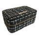 Escape to Paradise Large Tweed Jewellery Box Khaki 18 x 11 x 8 CM