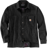 Carhartt Fleece Lined Snap Front Shirt Black