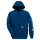 Carhartt Midweight Sleeve Logo Hooded Sweatshirt K288 Bold Blue Heather