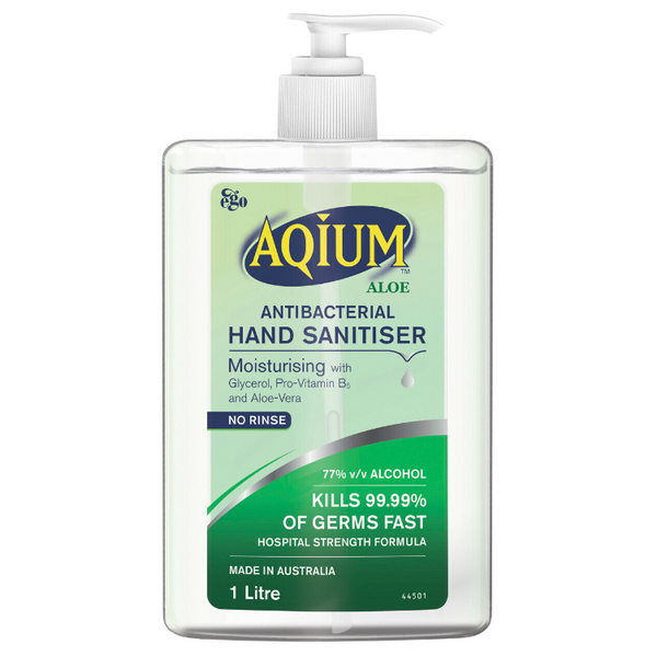 Ego Aqium Aloe Antibacterial Hand Sanitiser 1L