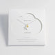 Estella Bartlett Two Tone Double Star Necklace Silver Plated