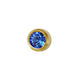 Rossan Birthstuds September Gold Bezel Mini Sapphire