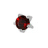 Rossan January Stainless Steel Clawset Garnet