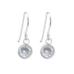 Rossan Hanging Round CZ Silver FE4256S