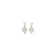 Rossan Cubic Zirconia Textured Heart Drop Fe4264