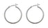 Rossan Fe4305 Plain Hoop Earrings 25MM