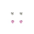 Rossan Duo Pack Heart CZ Stud Fe4733