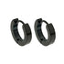 Rossan Huggy Black Earrings 3mm Fe4873blk