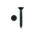 Generic Black Wood Screws 8 Gauge 25mm 100 Pack