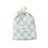 Fox and Fallow Organic Fitted Bassinet Sheet Sage Check