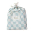 Fox and Fallow Organic Fitted Cot Sheet Sage Check