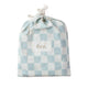 Fox and Fallow Organic Fitted Cot Sheet Sage Check