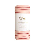 Fox & Fallow Strawberry Stripe Muslin Wrap Swaddle