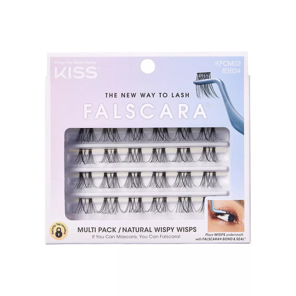 Kiss Falscara Natural Wispy False Eyelash Clusters Multipack