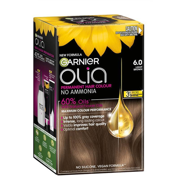 Garnier Olia Permanent Hair Colour 6.0 Light Brown