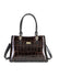 Serenade Leather Leopard Triple Compartment Leather Bag H7-0378