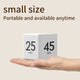 Cube Countdown Flip Timer White