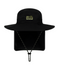 Dozer - Boys Black Bucket Hat with Neck Protection - Barney