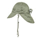 Bedhead Lounger Baby Reversible Flap Hat in Mallee Moss for Ages 6 to 12 Months 46 to 50CM