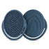 Haakaa Rainbow Silicone Shampoo Brush and Scalp Massager for Exfoliating and Dandruff Removal Steel Blue