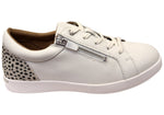 Homyped Womens Lotti Zip Lace Animal Print Shoes