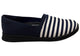 Homyped Jerico Womens Comfortable Supportive Loafer Shoes Navy Cream Size 6