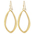 EarSense Gold Open Silhouette Drop Earrings French Hook F393
