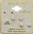Ear Sense Small Gold Ball CZ & Pearl Trio