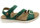 Homyped Erin Buckle Sandal in Emerald Green Size 6