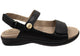 Homyped Waverley Simple Women's Leather Comfort Sandals Black D Width Size 9