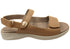 Homyped Waverley Simple Leather Sandal in Nude Tan Size 8